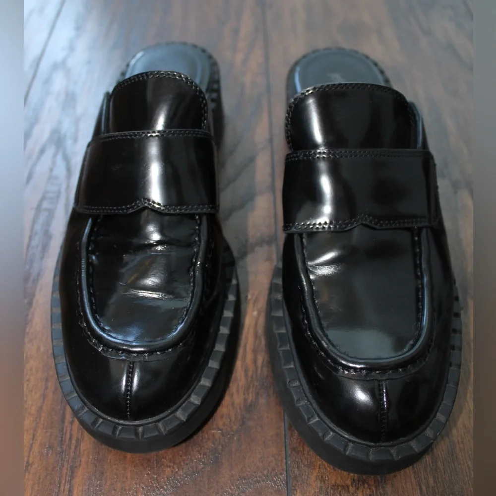 Jeffrey Campbell Biblio Penny Loafer Mules - Picture 3 of 10